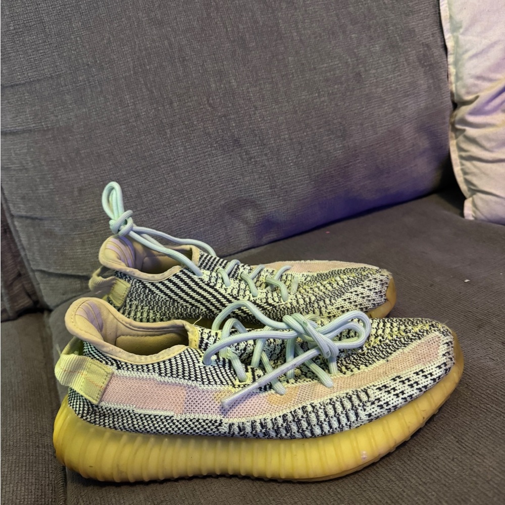 Yeezy Athletic Shoes - Black, Cream, Yellow